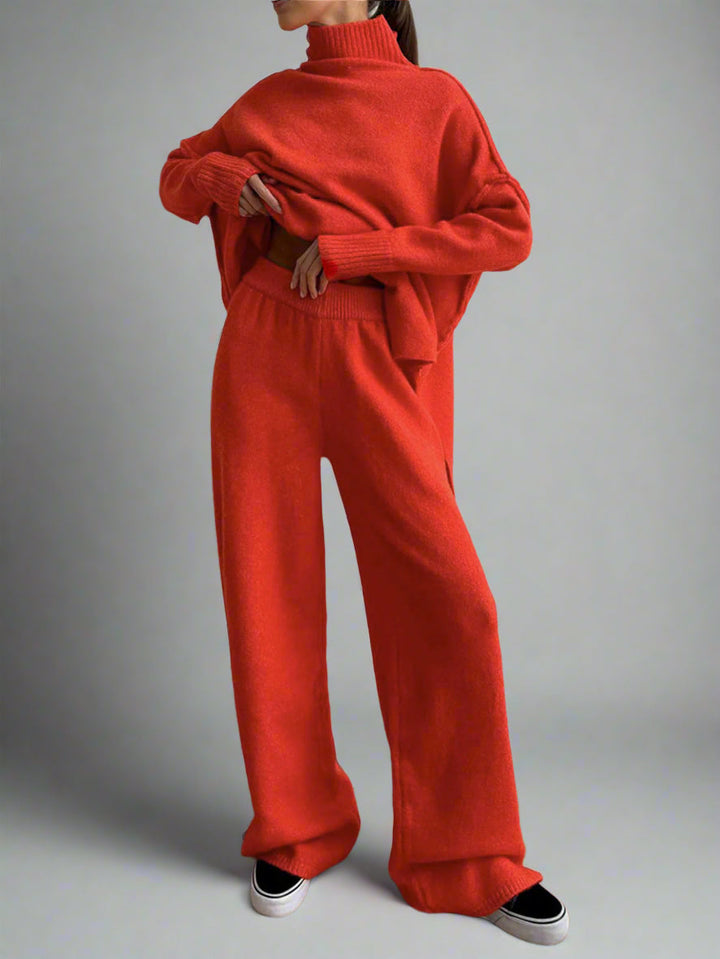 Addison™ - SOFT KNIT LOUNGE SET WITH TURTLENECK DESIGN