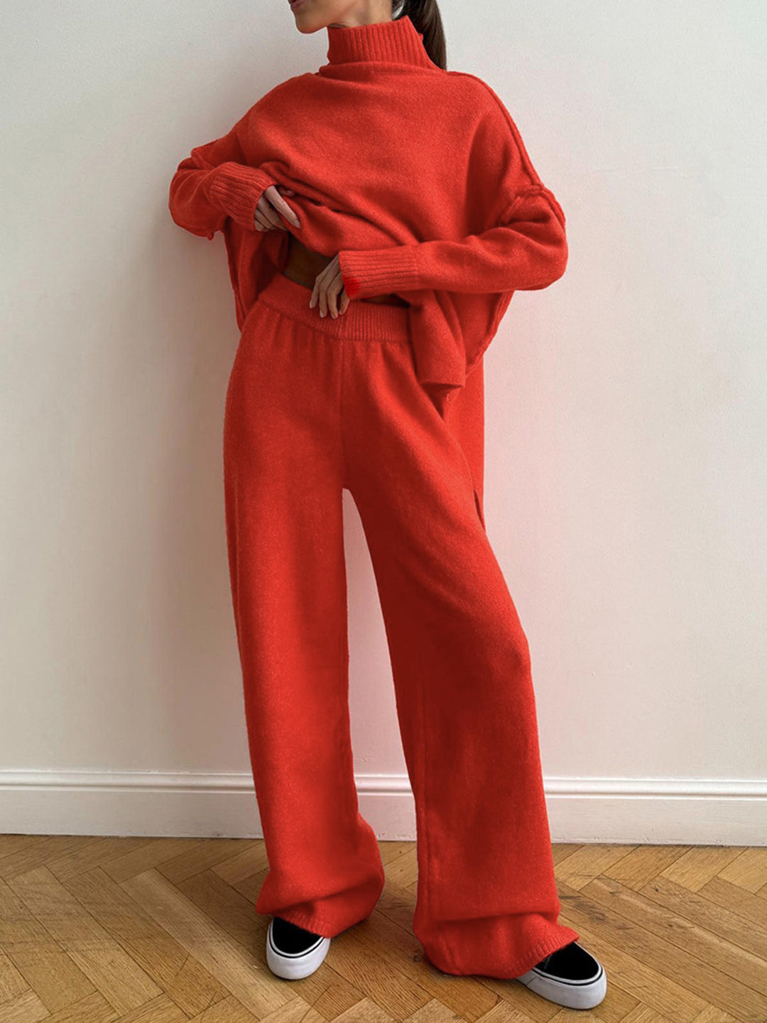Victoria™ - ELEGANT TURTLENECK PANTS SET WITH A SOPHISTICATED SILHOUETTE