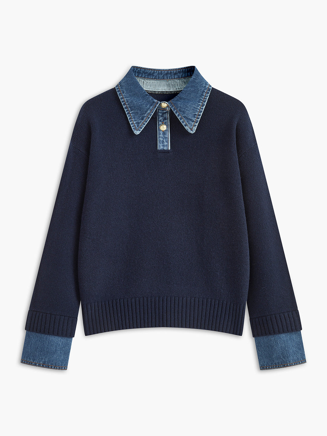 Scarlett™ - VERSATILE 2 IN 1 PANEL LAPEL SWEATER