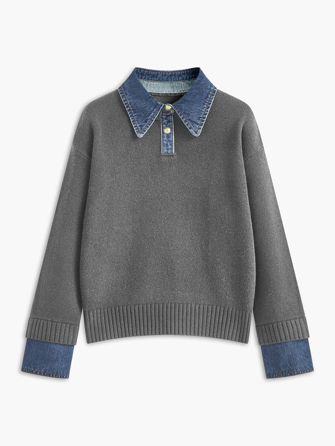 Scarlett™ - VERSATILE 2 IN 1 PANEL LAPEL SWEATER