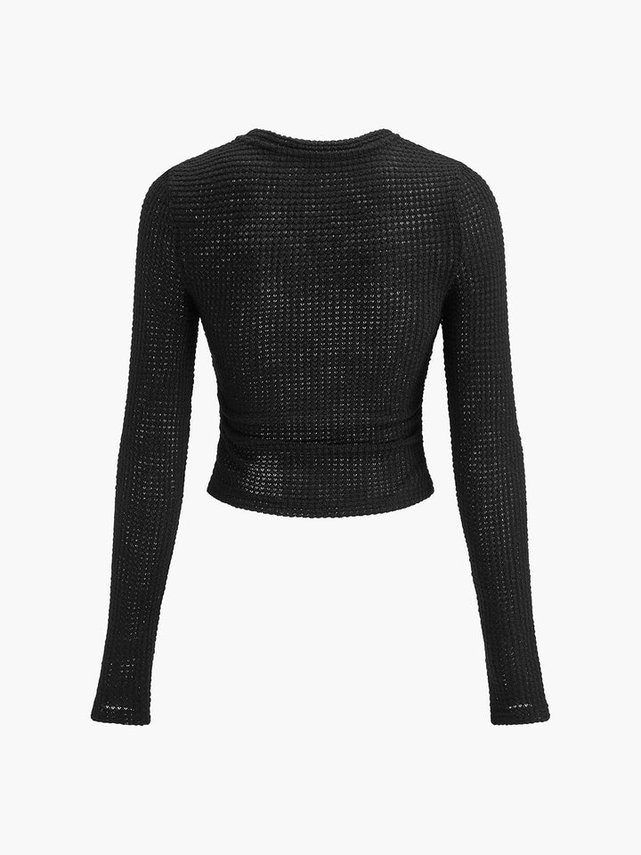 Abigail™ - SLIM FIT WAFFLE TEXTURED SWEATER