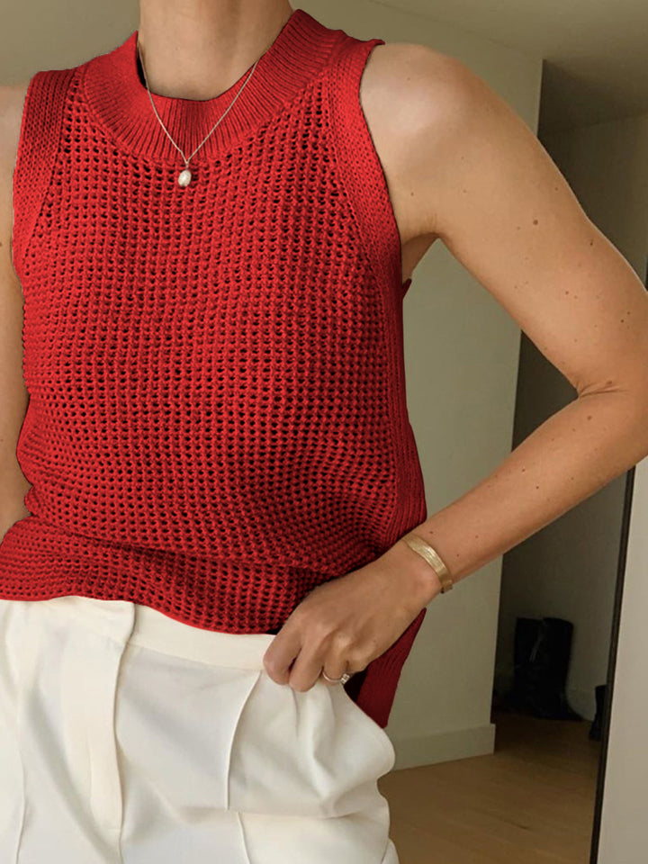 Emma Knit Tank Top™ - LIGHTWEIGHT HOLLOW DESIGN FOR EFFORTLESS STYLE