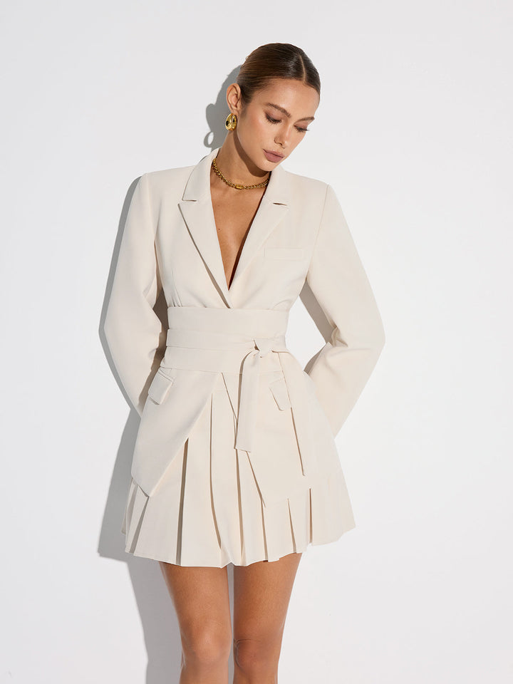 Sarah™ - ELEGANT BLAZER WITH BELTED CINCHED WAIST