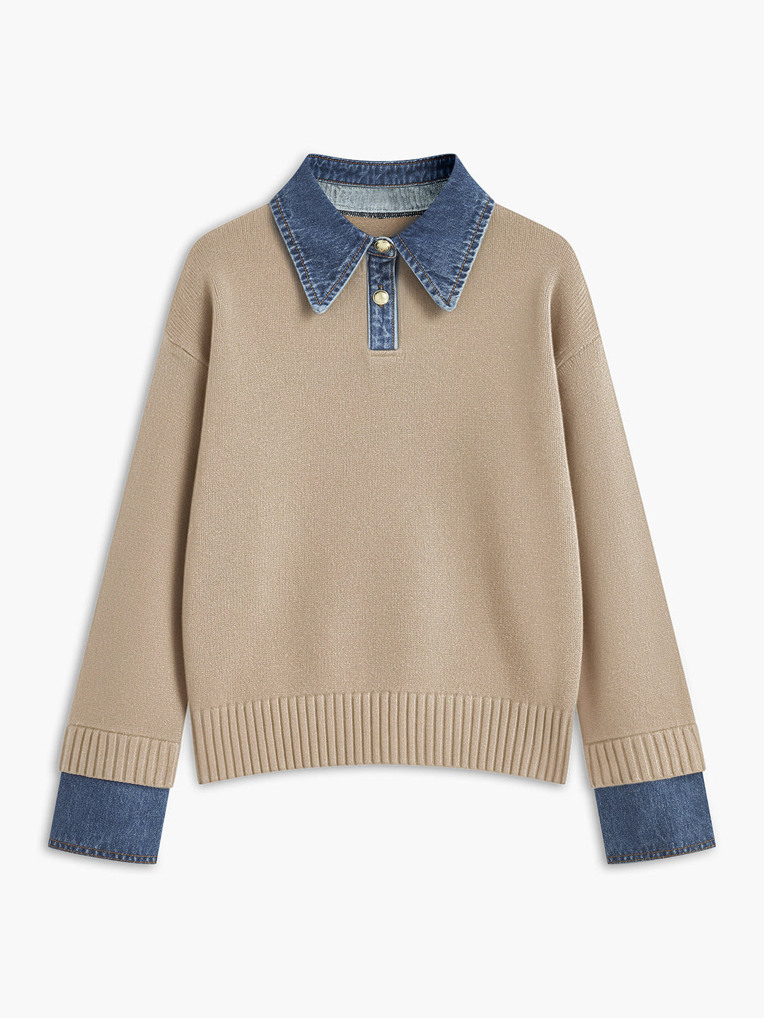 Scarlett™ - VERSATILE 2 IN 1 PANEL LAPEL SWEATER
