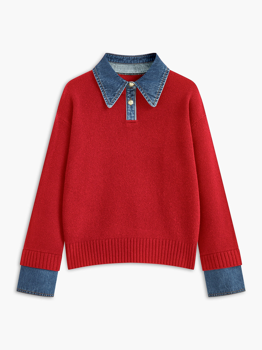 Scarlett™ - VERSATILE 2 IN 1 PANEL LAPEL SWEATER