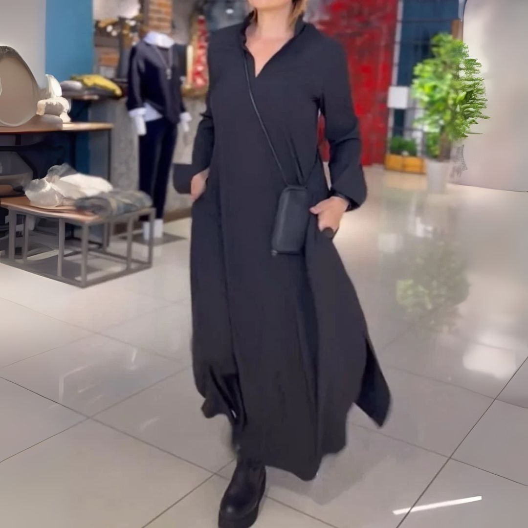 Vayla™ - FLOWY MAXI DRESS WITH SIDE SLITS