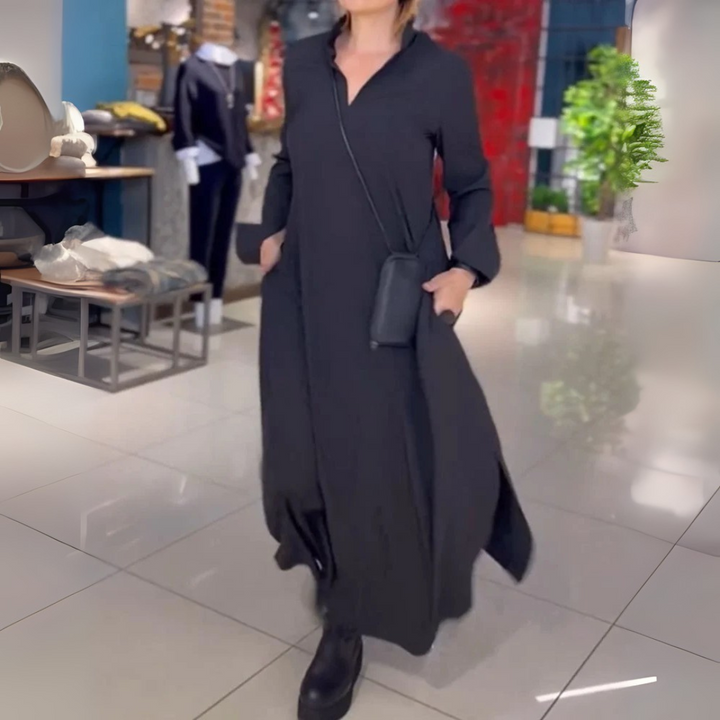 Vayla™ - FLOWY MAXI DRESS WITH SIDE SLITS