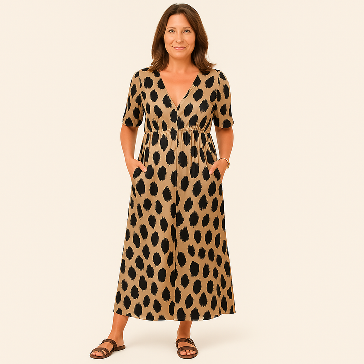 ELIZABETH™ - PANTHER PRINT DRESS
