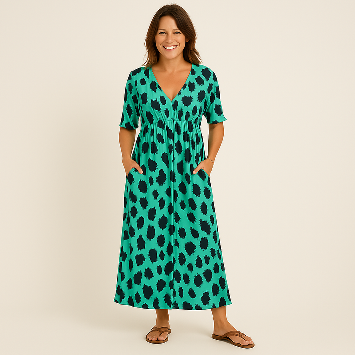 ELIZABETH™ - PANTHER PRINT DRESS