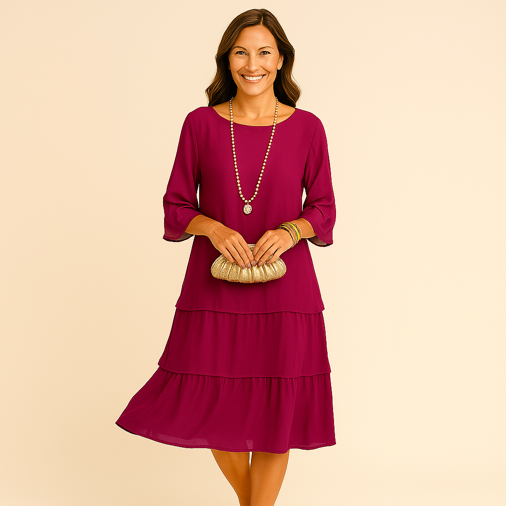 MeyChic™ - ARTISAN LAYERED RUFFLE DRESS