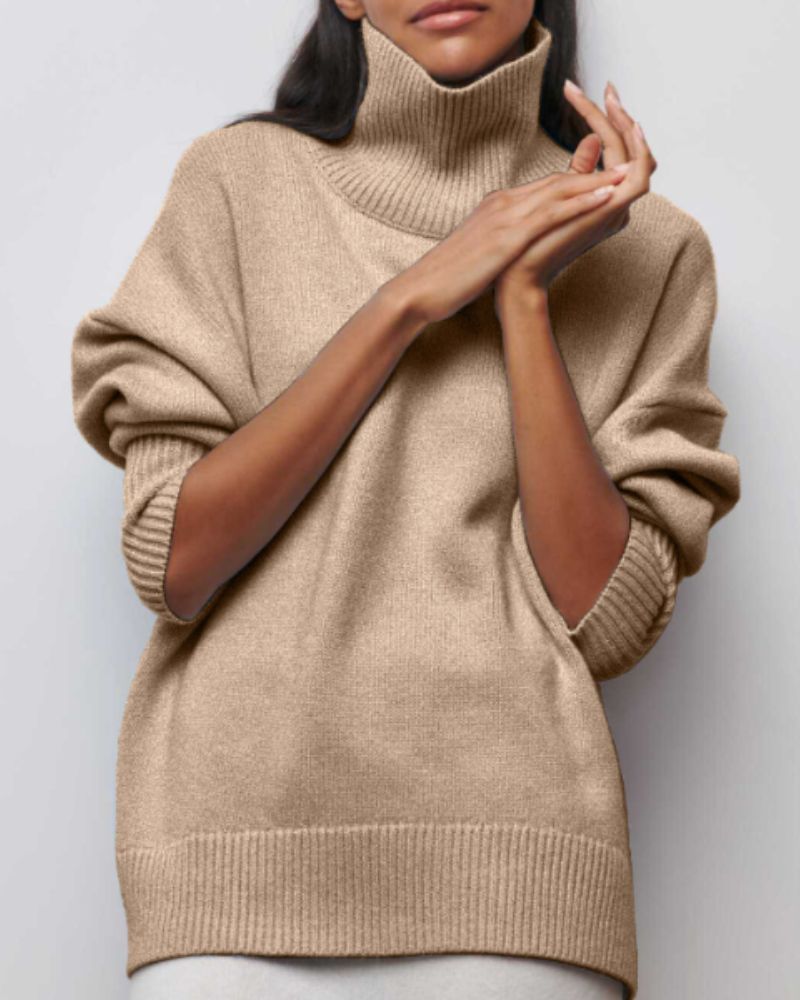 Avalyn™ - ELEGANT TUNIC WITH ROLLED COLLAR