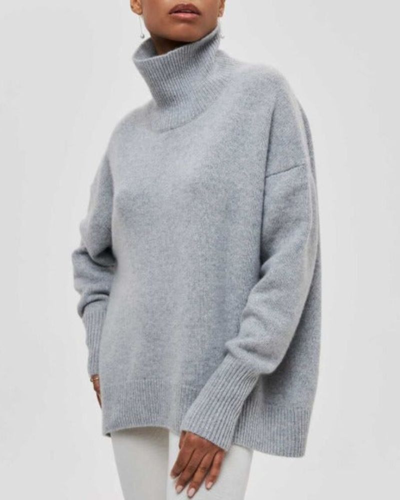Avalyn™ - ELEGANT TUNIC WITH ROLLED COLLAR