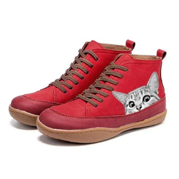 Vaenya™ - STYLISH ANKLE BOOTS WITH CAT-THEMED DESIGN
