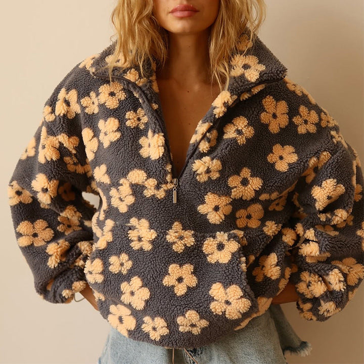 Célaine™ - FLORAL SWEATER WITH ELEGANT DESIGN