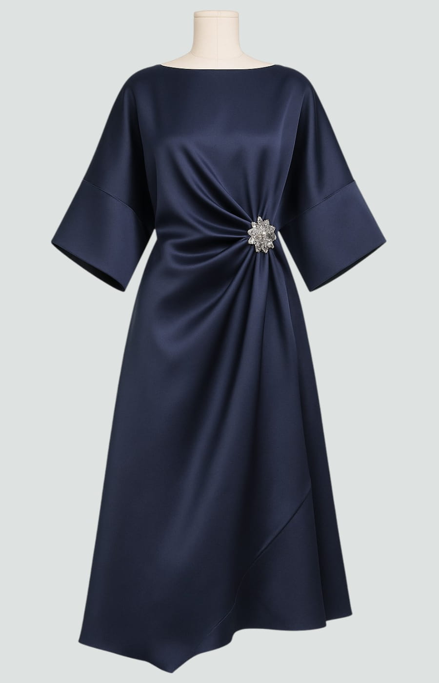 Maya™ - ELEGANT LONG DRESS WITH SATIN FINISH