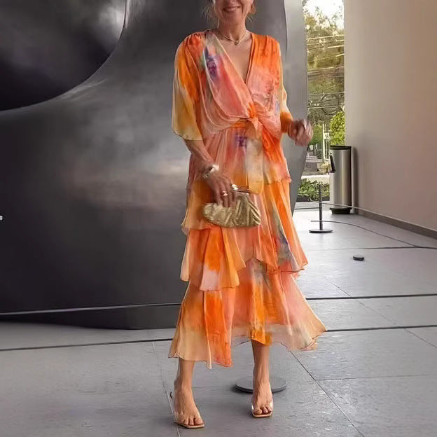 Soleil™ - FLORAL LAYERED DRESS