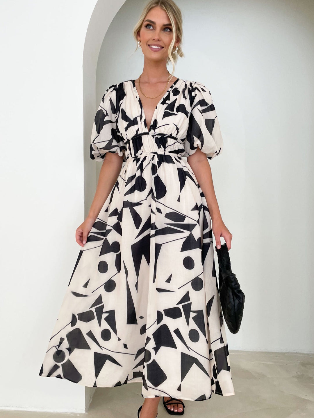 DERANA - ROBE MAXI ROUGE ROSE