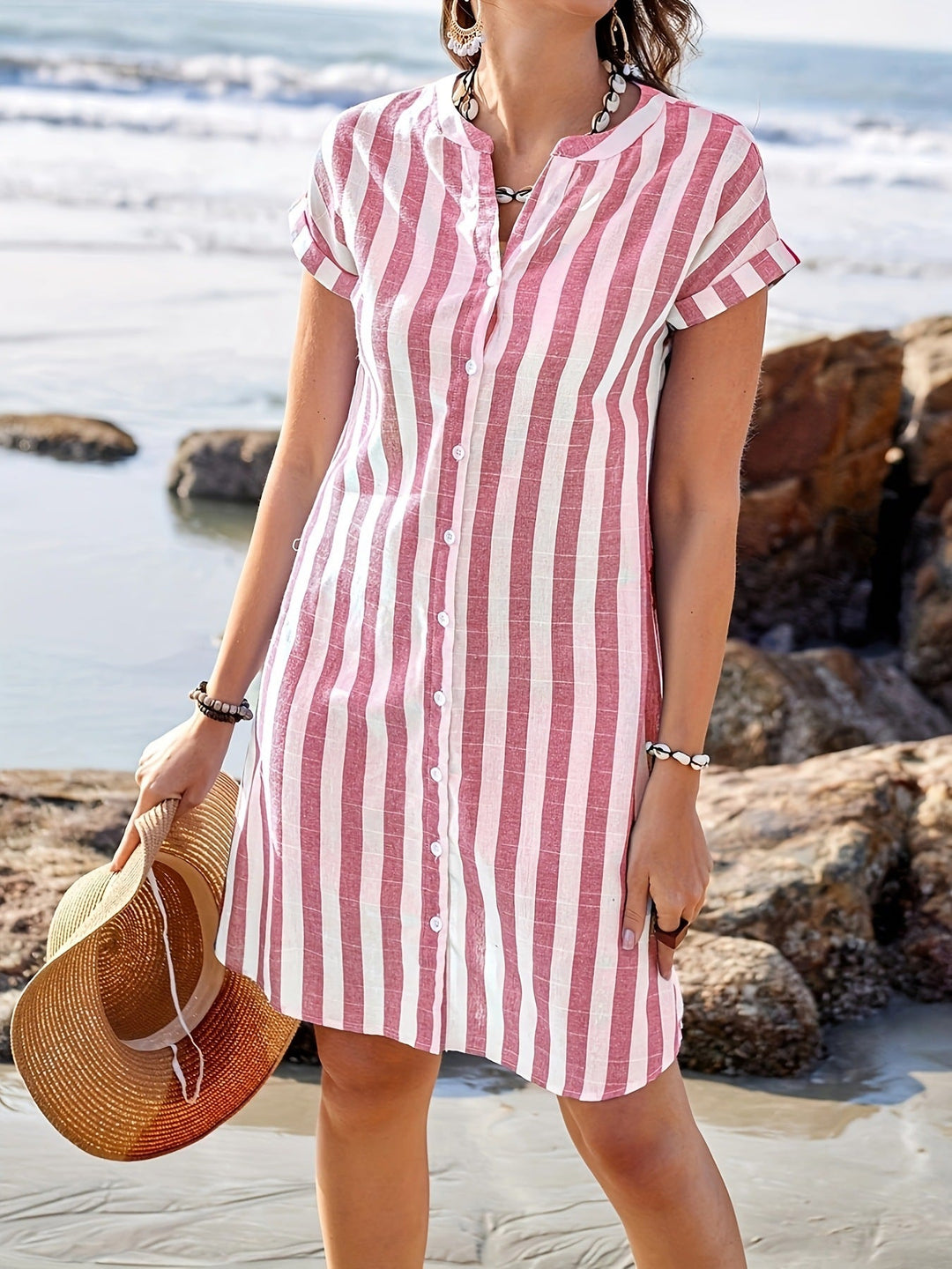 Martine™ - LIGHTWEIGHT CHECKED SUMMER DRESS