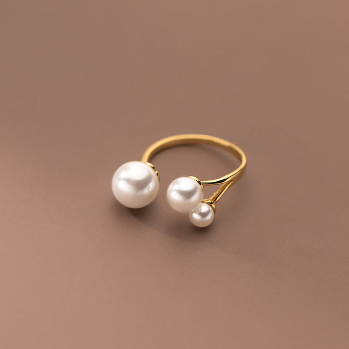 Celina™ - ADJUSTABLE TRIPLE FRESHWATER PEARL RING
