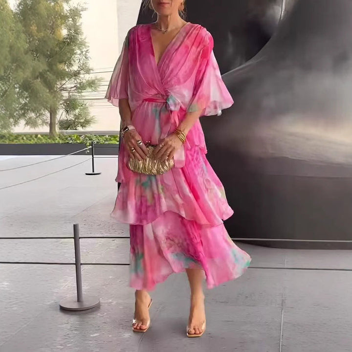 Soleil™ - FLORAL LAYERED DRESS