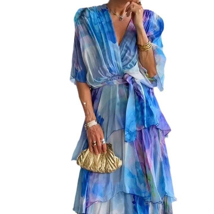 Soleil™ - FLORAL LAYERED DRESS