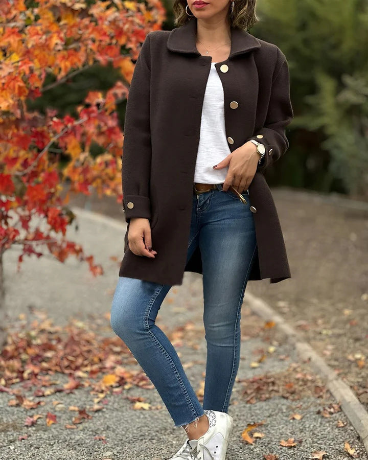 Emile ™ - Classic Oversized Coat With Elegant Design