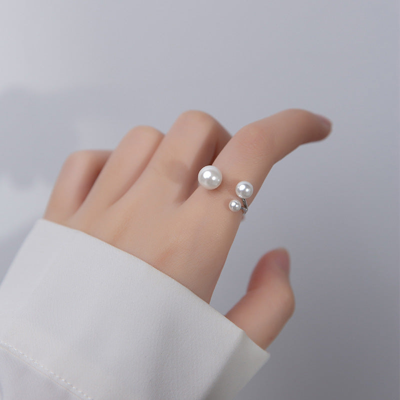 Celina™ - ADJUSTABLE TRIPLE FRESHWATER PEARL RING