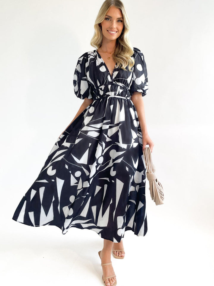 DERANA - ROBE MAXI ROUGE ROSE