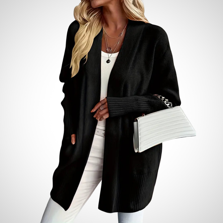 Ruby™ - OPEN-FRONT KNIT CARDIGAN WITH ELEGANT DRAPE