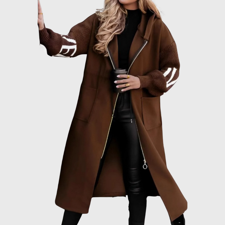 Eirlys™ - WOMEN'S JACKET WITH KNIT SLEEVES, STYLISH AND COMFORTABLE DESIGN