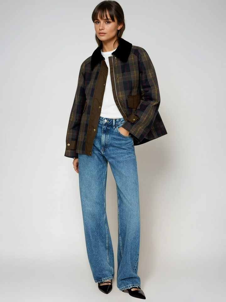 Camila™ - PLAID STRAIGHT CUT JACKET WITH A MODERN SILHOUETTE