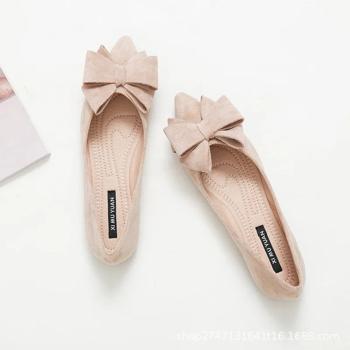 Coralie™ - ELEGANT FLATS WITH BUTTERFLY KNOT DETAIL