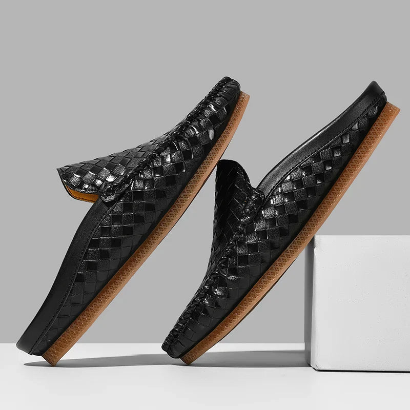 Nodo™ - ELEGANT LEATHER MULES WITH SOPHISTICATED DESIGN