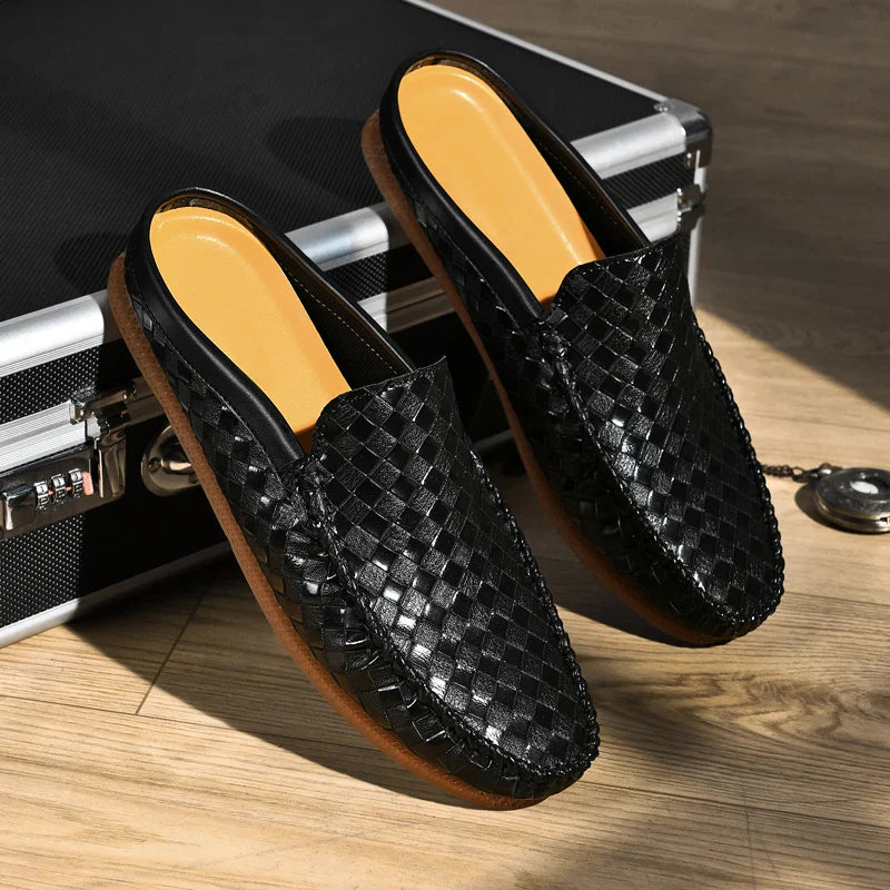 Nodo™ - ELEGANT LEATHER MULES WITH SOPHISTICATED DESIGN