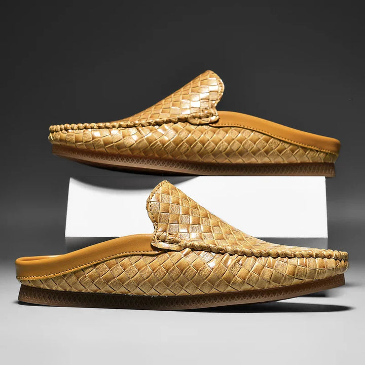 Nodo™ - ELEGANT LEATHER MULES WITH SOPHISTICATED DESIGN