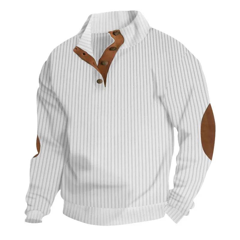 Silven™ - LONG-SLEEVED SWEATER WITH TEXTURED STRIPES