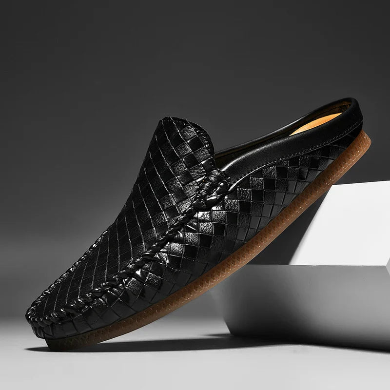 Nodo™ - ELEGANT LEATHER MULES WITH SOPHISTICATED DESIGN