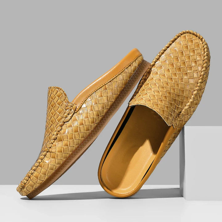 Nodo™ - ELEGANT LEATHER MULES WITH SOPHISTICATED DESIGN