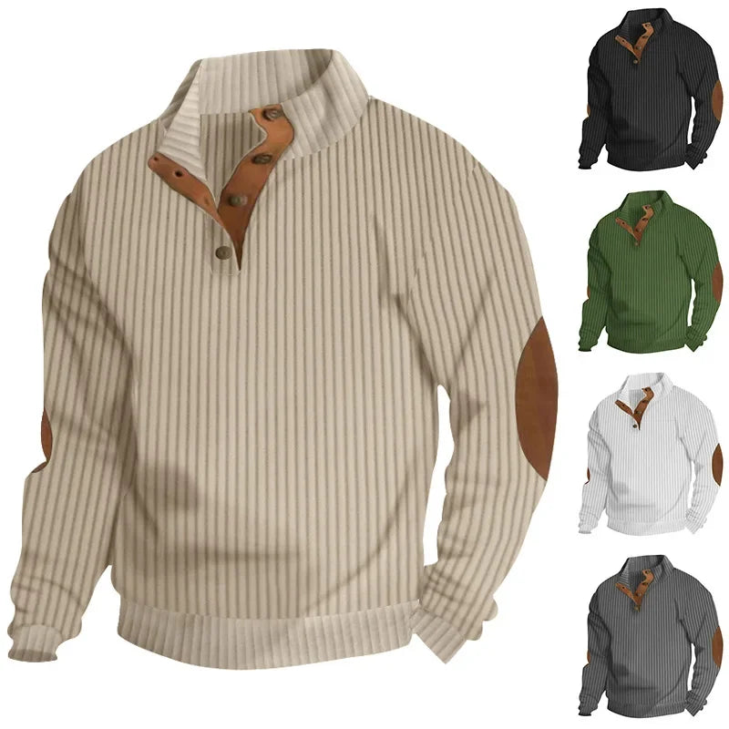 Silven™ - LONG-SLEEVED SWEATER WITH TEXTURED STRIPES