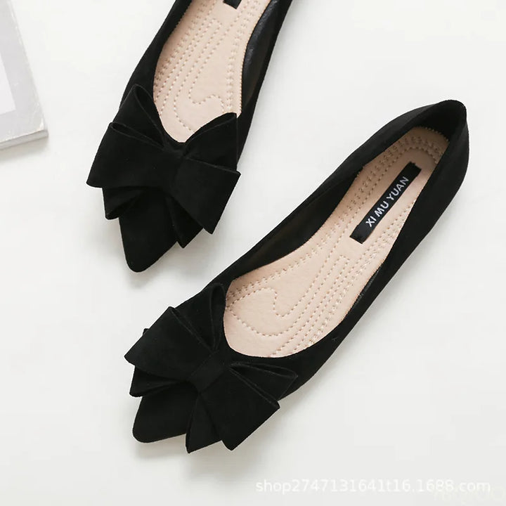 Coralie™ - ELEGANT FLATS WITH BUTTERFLY KNOT DETAIL