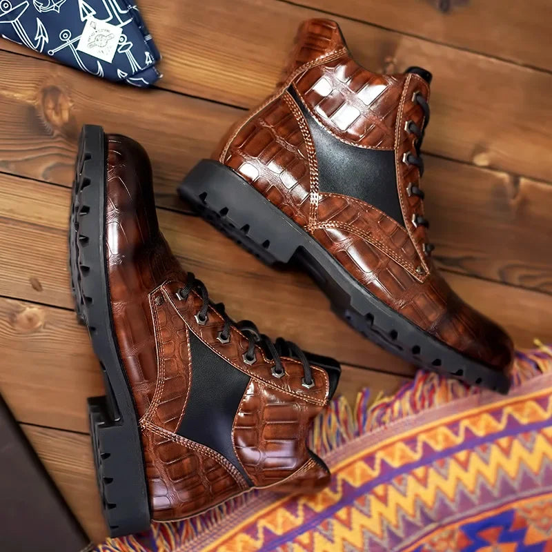 Thayer™ - CROC BOOTS WITH LUXURIOUS FINISH