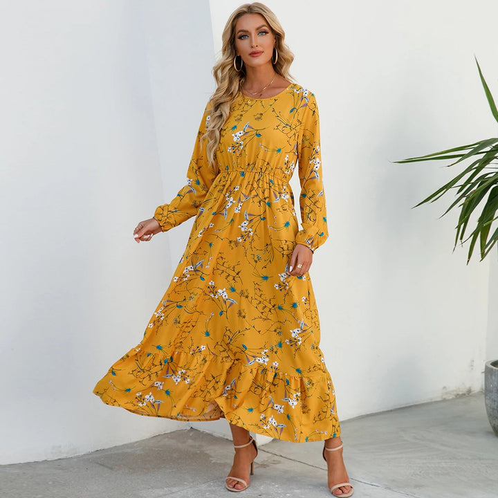 MIRELLA™ - LONG-SLEEVE BOHO MAXI DRESS