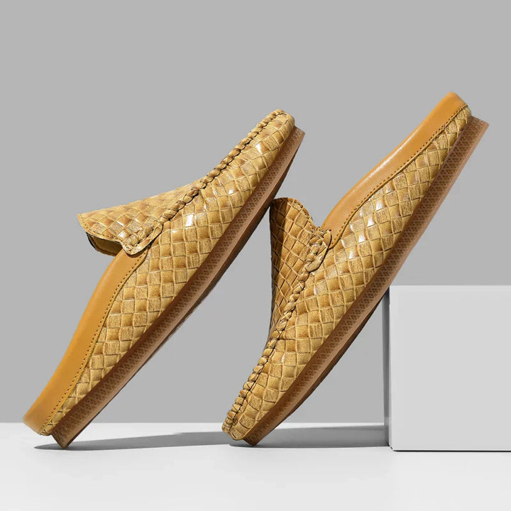 Nodo™ - ELEGANT LEATHER MULES WITH SOPHISTICATED DESIGN