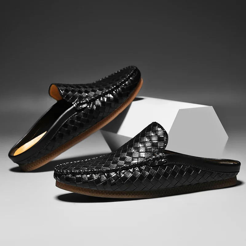 Nodo™ - ELEGANT LEATHER MULES WITH SOPHISTICATED DESIGN