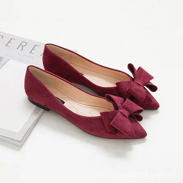 Coralie™ - ELEGANT FLATS WITH BUTTERFLY KNOT DETAIL