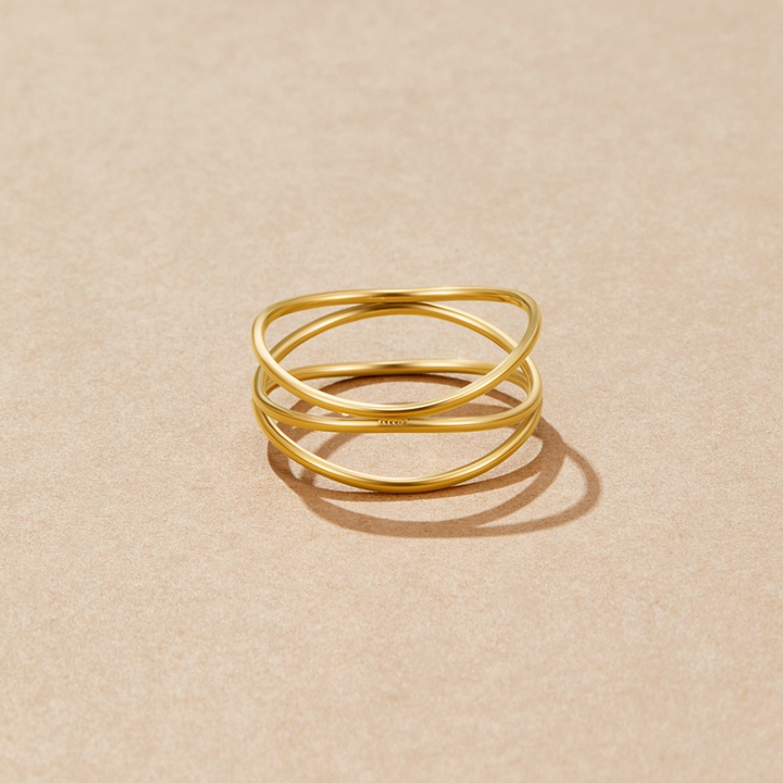 Amélie™ - ELEGANT INFINITY LOOP WITH GOLD ACCENT