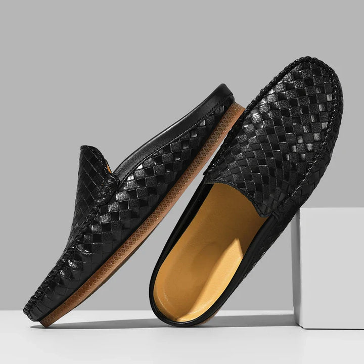 Nodo™ - ELEGANT LEATHER MULES WITH SOPHISTICATED DESIGN