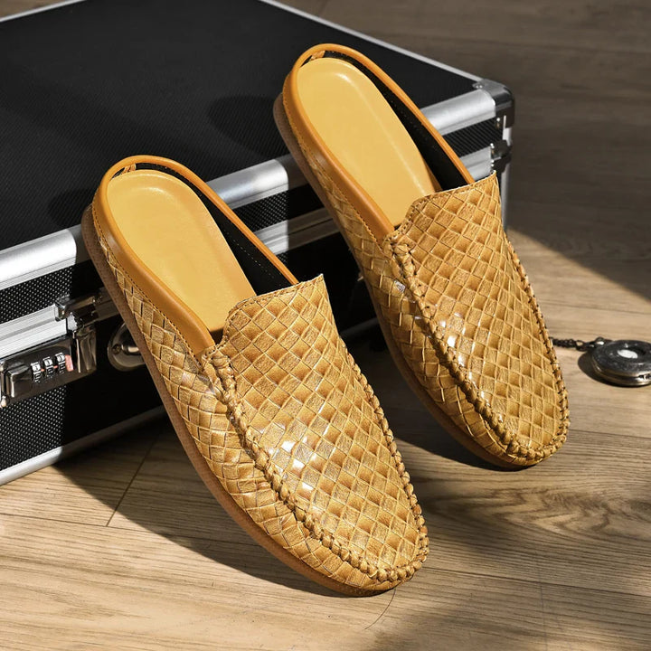 Nodo™ - ELEGANT LEATHER MULES WITH SOPHISTICATED DESIGN