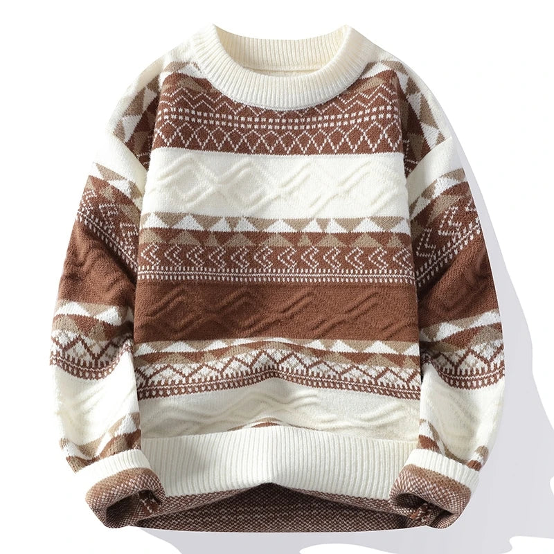 Declan - COZY STRIPED KNIT SWEATER