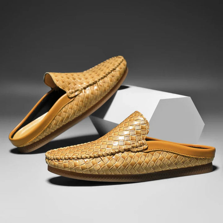 Nodo™ - ELEGANT LEATHER MULES WITH SOPHISTICATED DESIGN
